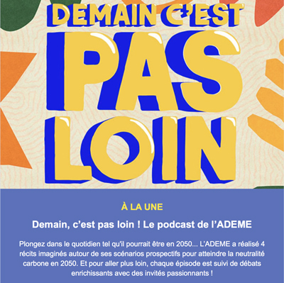 Une série de podcasts de l'Ademe pour se projeter en 2050